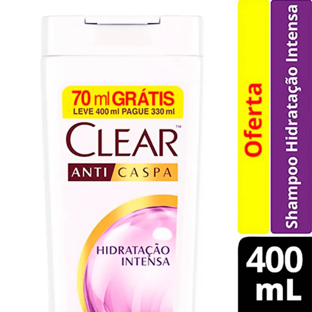 Shampoo Anticaspa Clear Hidratação Intensa 400ml - imagem 1