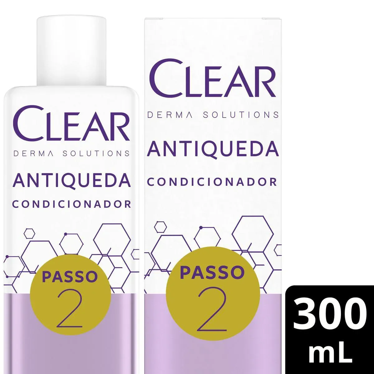 Condicionador Clear Derma Solutions Woman Antiqueda 300ml - imagem 1