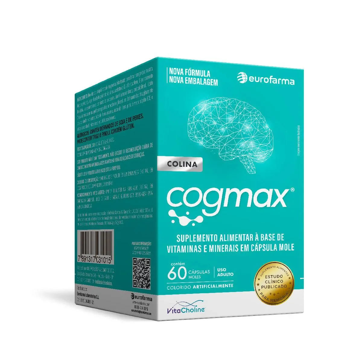 Polivitamínico Cogmax 60 cápsulas - imagem 1