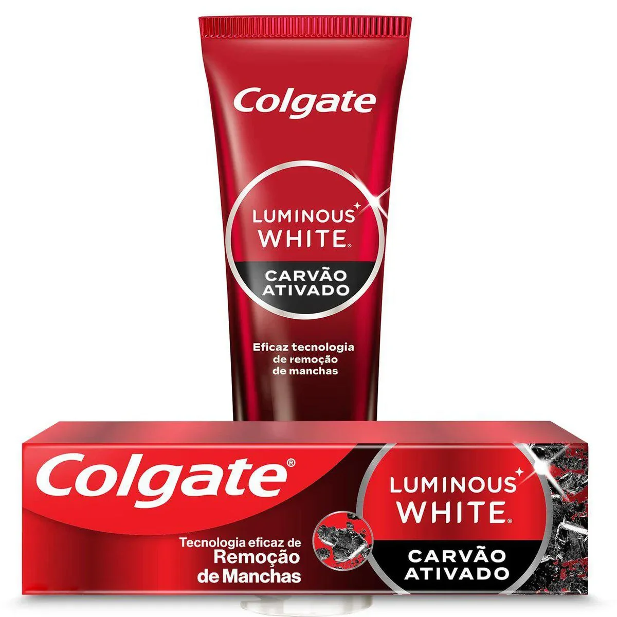 Creme Dental Colgate Luminous White Carvão Ativado 70g - imagem 1