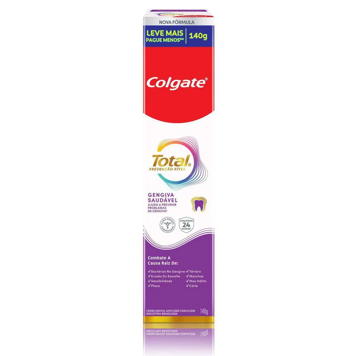 Creme Dental Colgate Total Prevenção Ativa Gengiva Reforçada 140g - imagem 1
