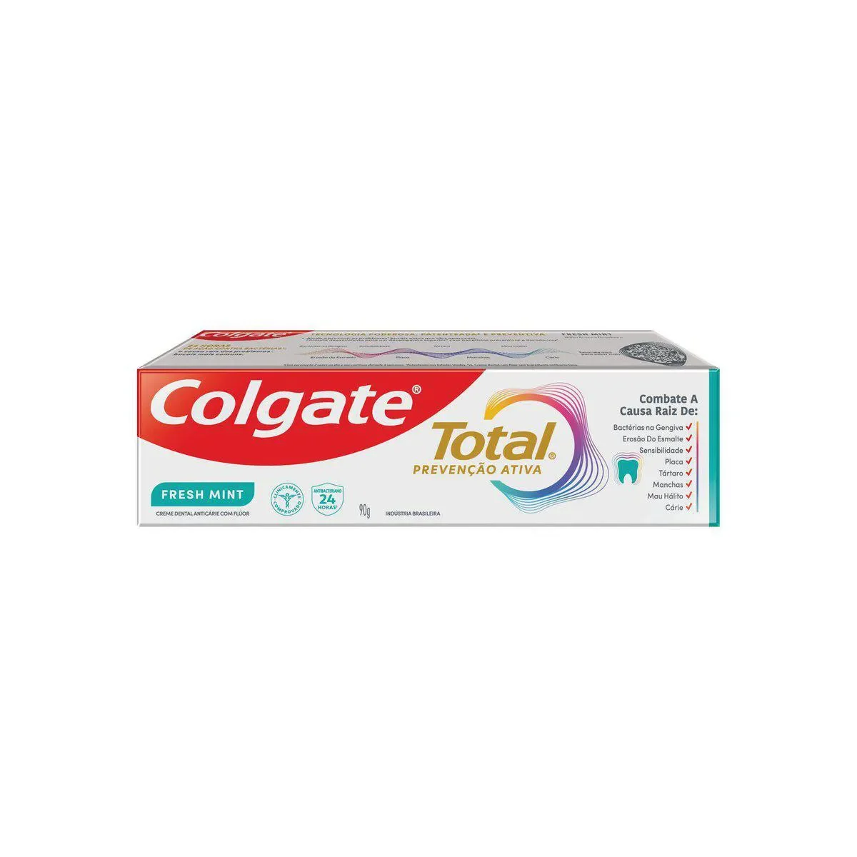 Creme Dental Colgate Total Prevenção Ativa Fresh Mint 90g - imagem 1