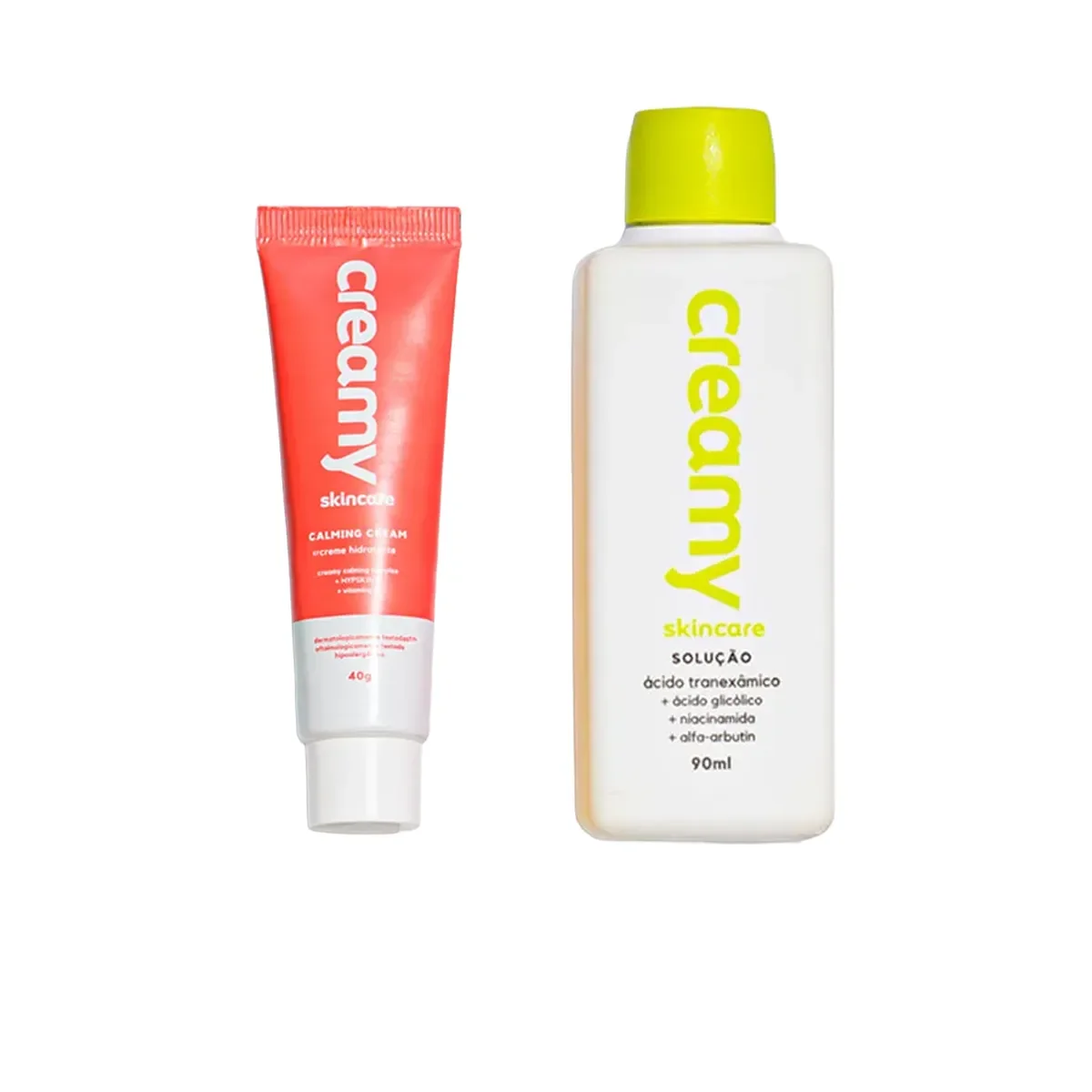 Kit Facial Creamy Creme Hidratante Calming 40g + Tônico Clareador 90ml - imagem 1