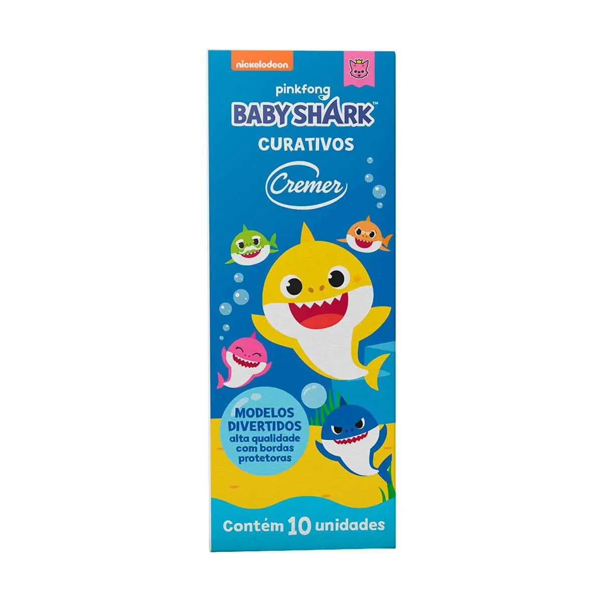 Curativo Cremer Baby Shark com 10 unidades - imagem 1