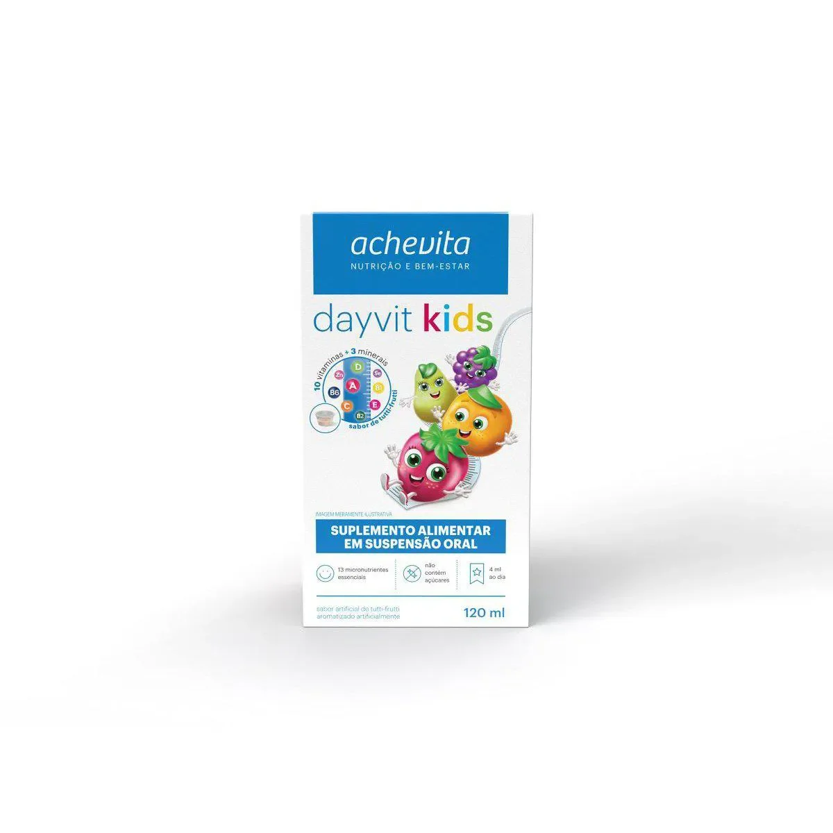 Polivitamínico Dayvit Kids Tutti-Frutti Infantil 120ml - imagem 1