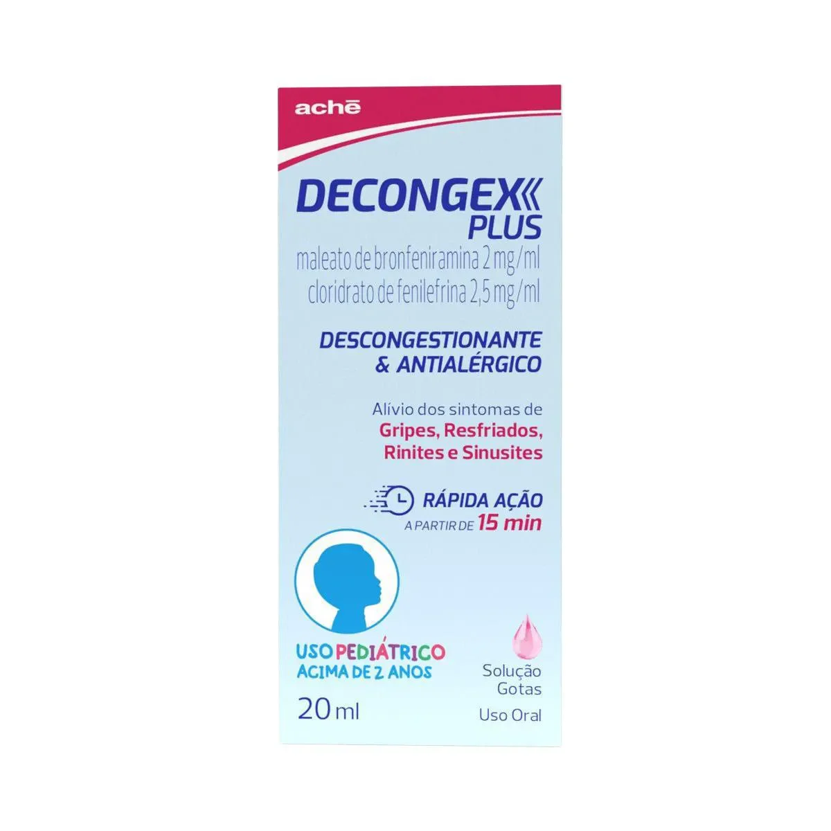Decongex Plus Pediátrico Gotas 20ml - imagem 1