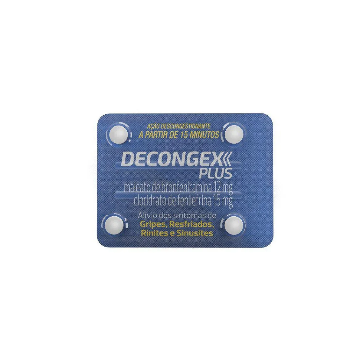 Decongex Plus 4 comprimidos - imagem 1