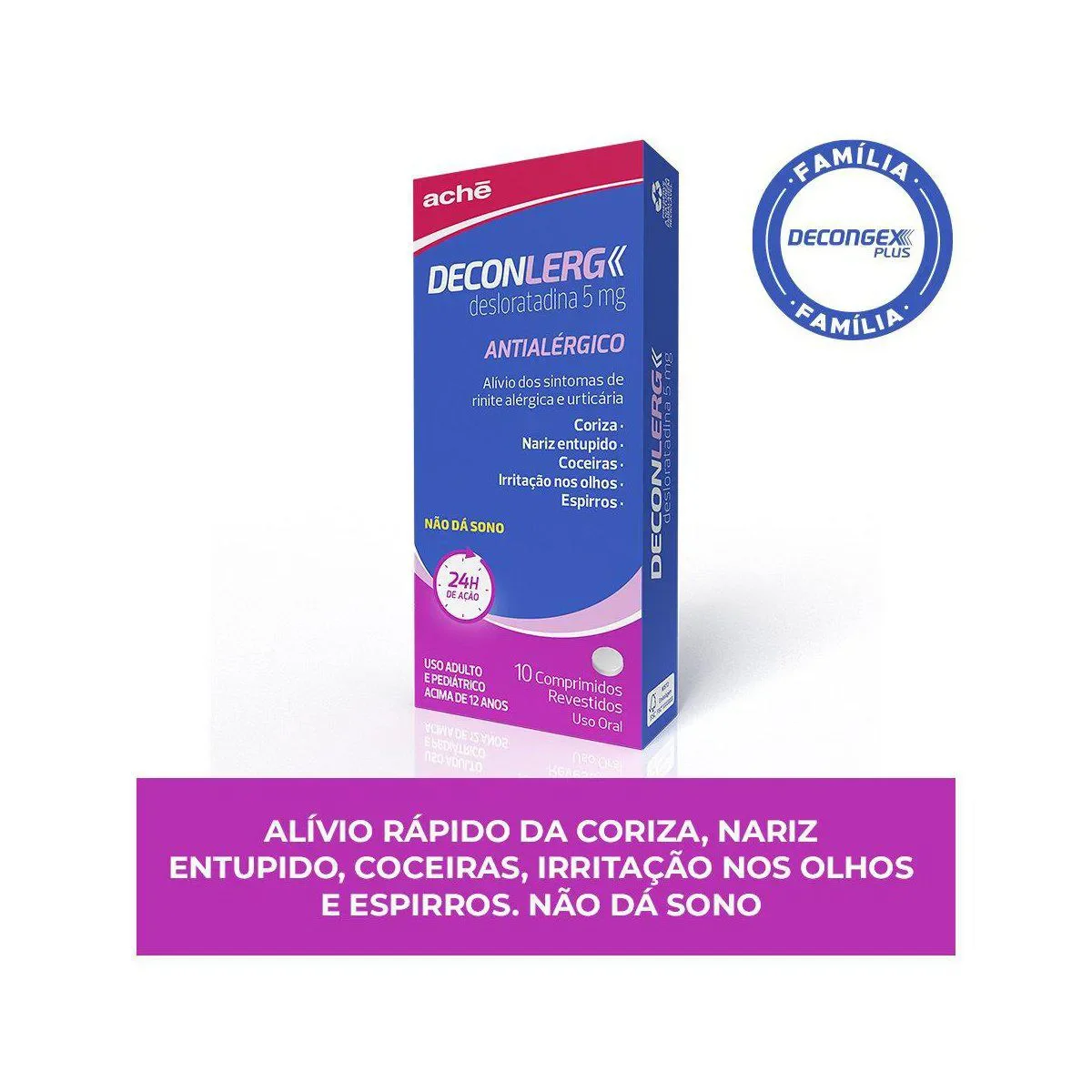 Deconlerg Desloratadina 5mg 10 Comprimidos - imagem 1