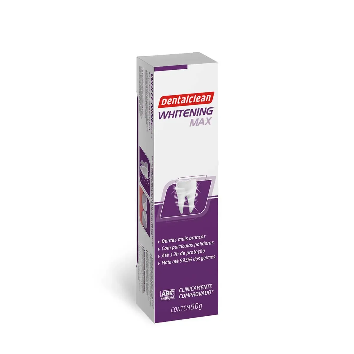 Gel Dental com Flúor Dentalclean Whitening Max Dentes mais Brancos com 90g - imagem 1