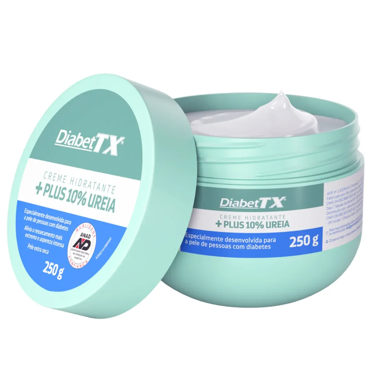 Creme Hidratante DiabetTX Plus 10% Ureia com 250g - imagem 1