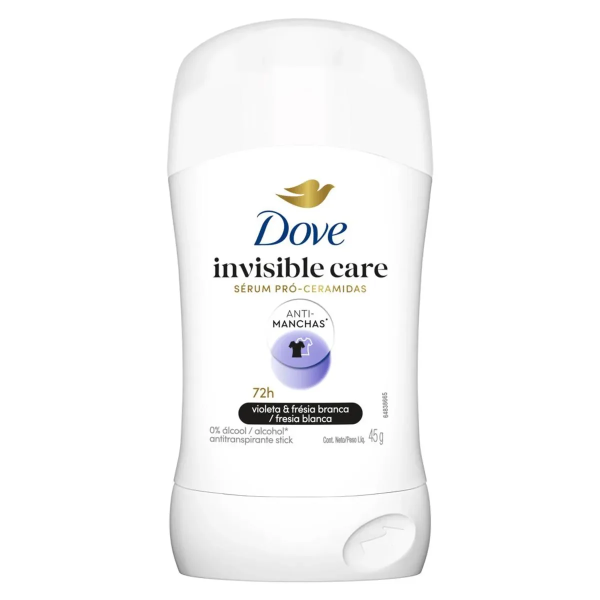 Desodorante Antitranspirante Stick Dove Invisible Dry 72h 45g - imagem 1