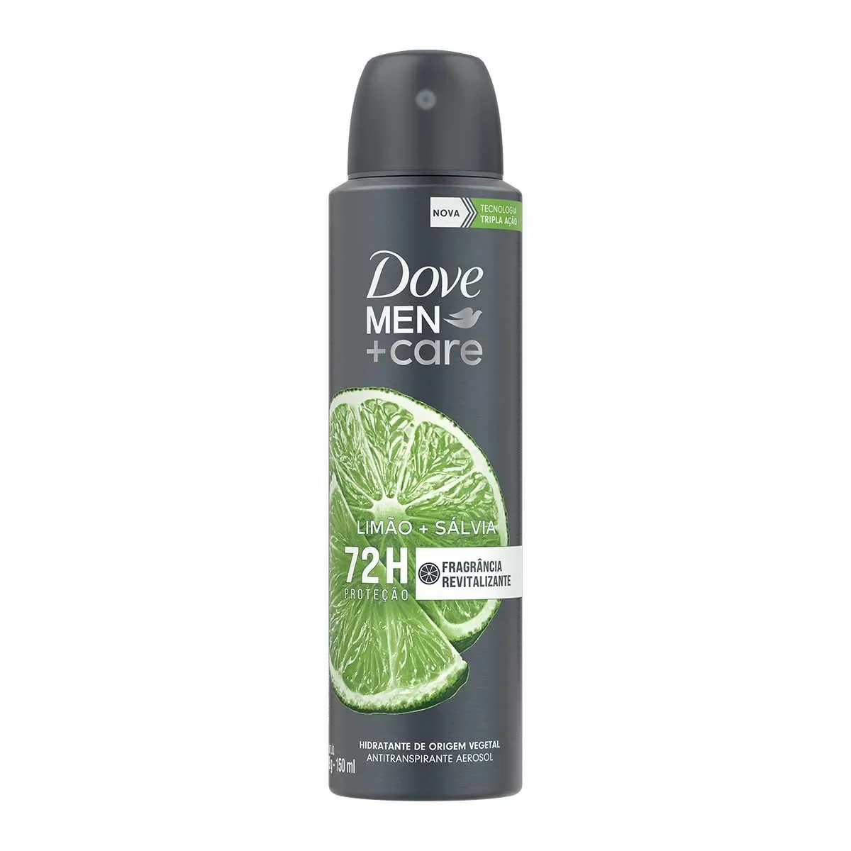 Desodorante Antitranspirante Aerosol Dove Men + Care Limão + Sálvia 72h 150ml - imagem 1