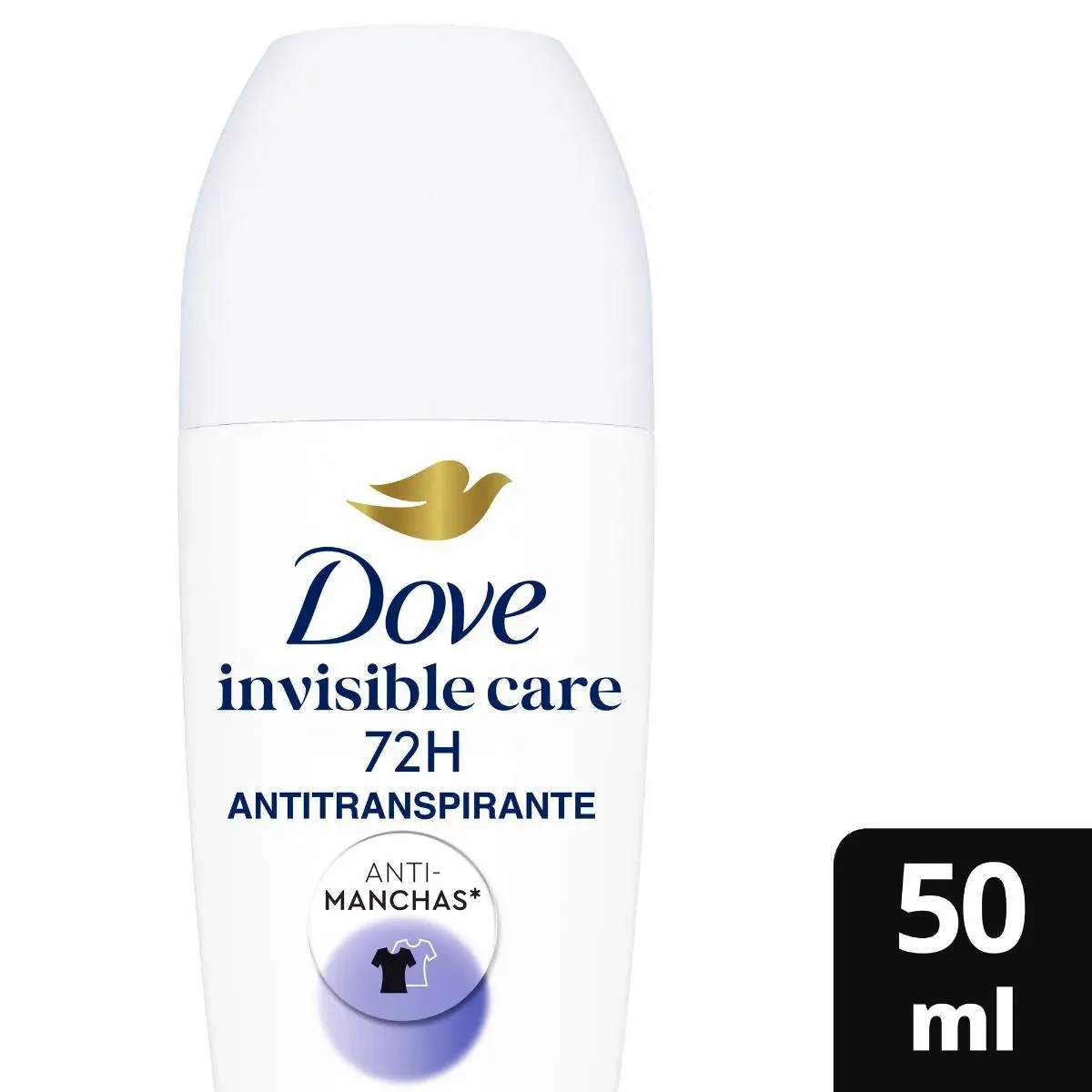 Desodorante Antitranspirante Roll-On Dove Invisible Dry Feminino 48h 50ml - imagem 1