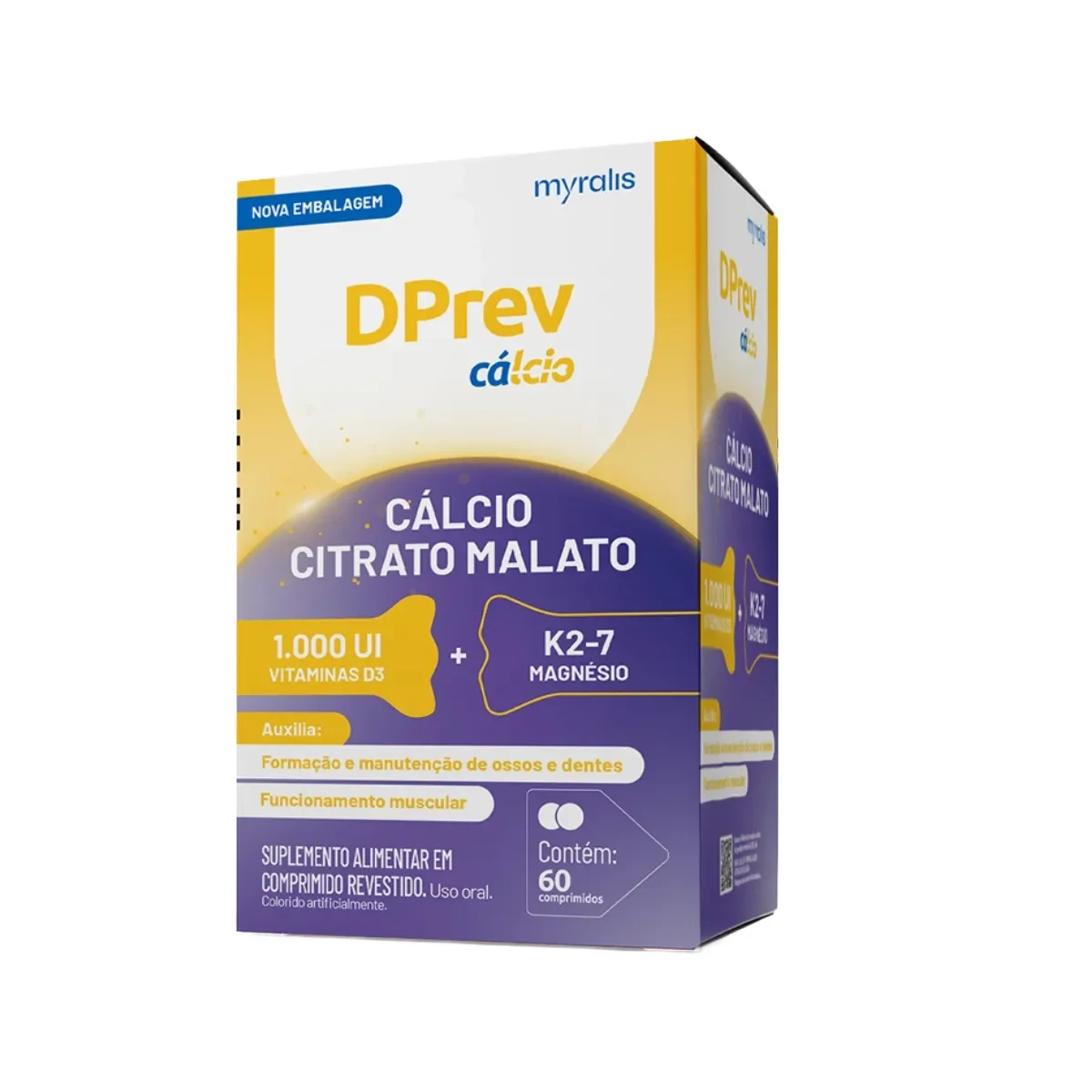 Cálcio Dprev MDK 60 comprimidos - imagem 1