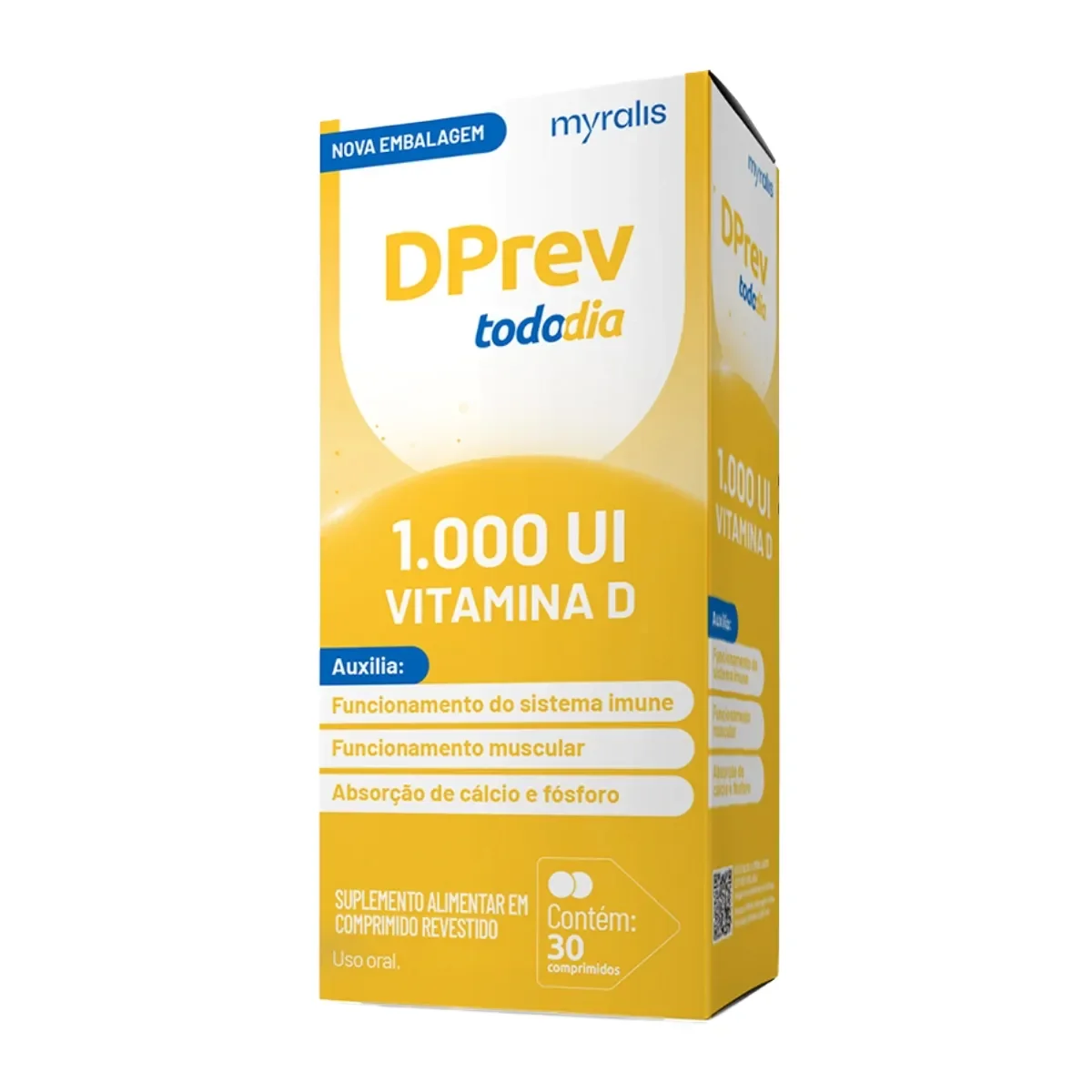 Vitamina D DPrev Todo Dia 30 comprimidos - imagem 1