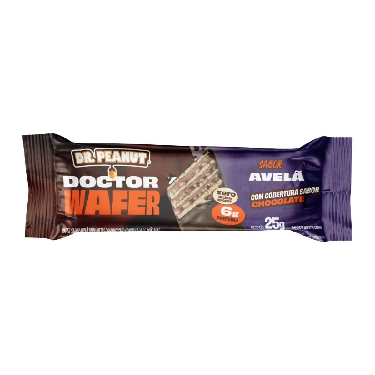 Doctor Wafer Dr Peanut Zero Açúcar 25g - imagem 1