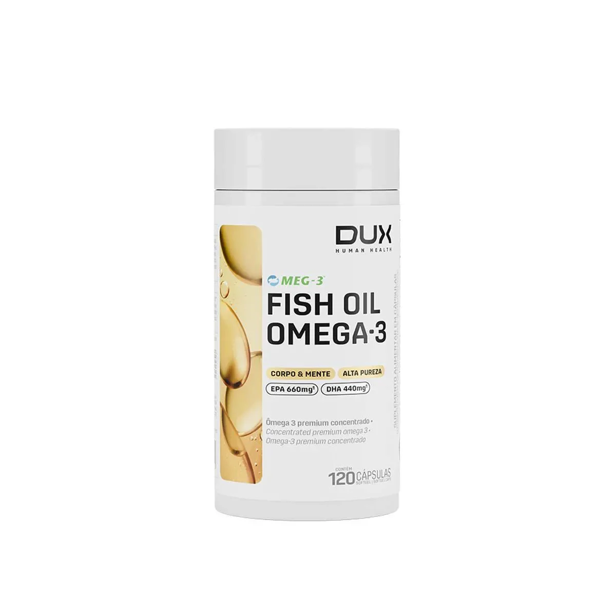 Fish Oil Dux Nutrition Lab Pote 120 cápsulas - imagem 1
