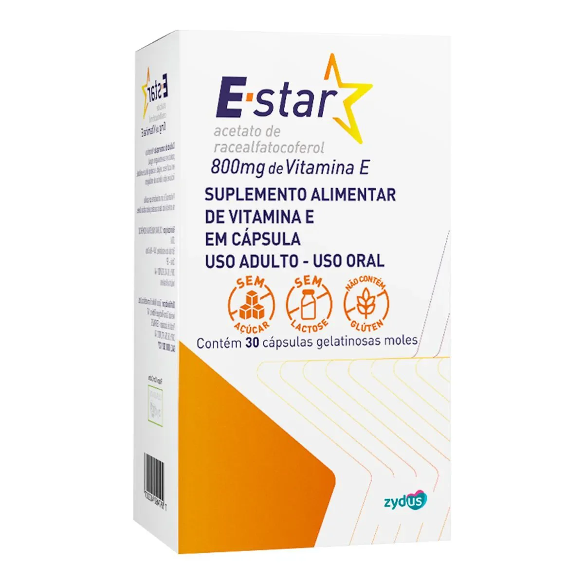 Vitamina E E-Star 800mg 30 cápsulas - imagem 1