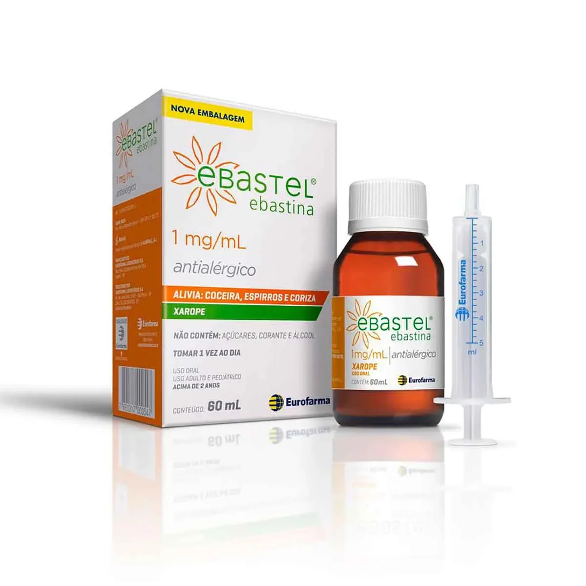 Ebastel 1mg/ml Xarope 60ml - imagem 1