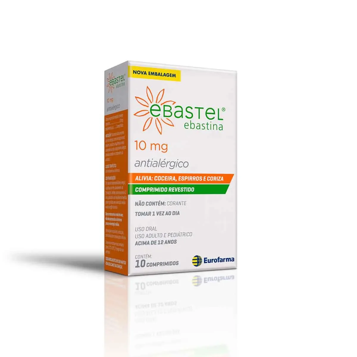 Ebastel 10mg 10 comprimidos - imagem 1
