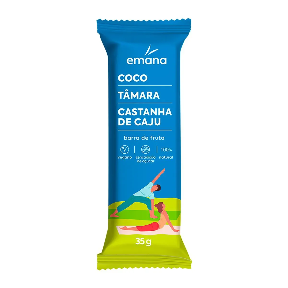 Barra de Fruta Emana Coco, Tâmara e Caju 35g - imagem 1