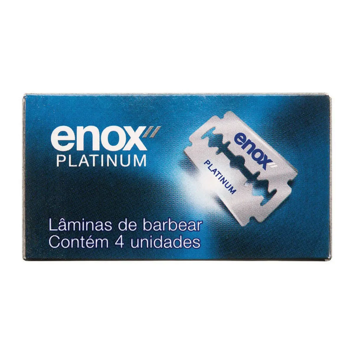 Lâmina de Barbear Enox Platinum Duplo Fio com 4 unidades - imagem 1