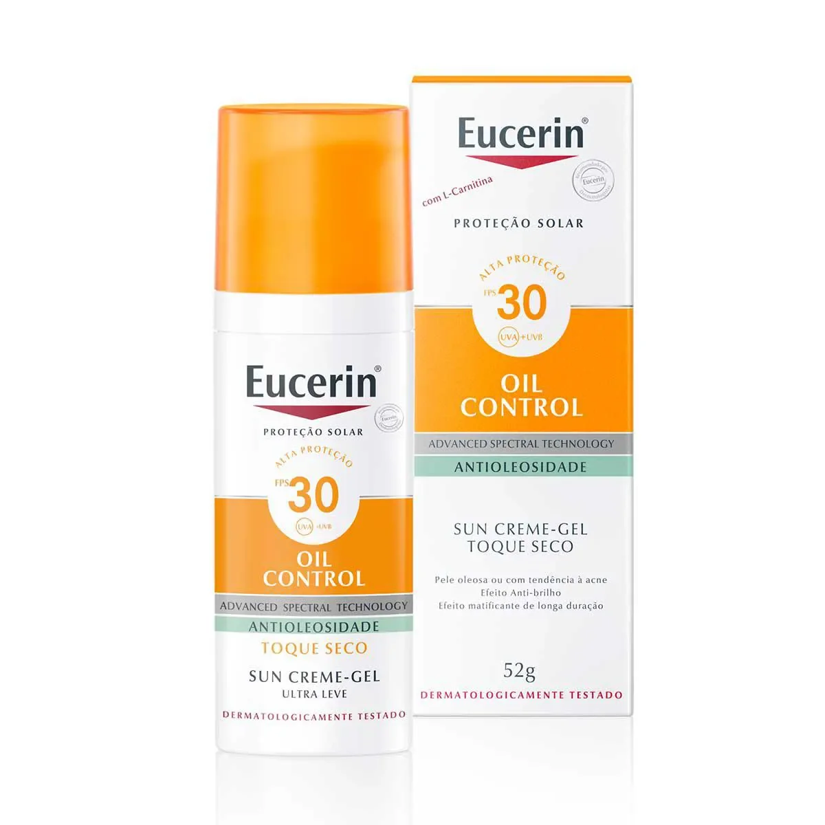 Protetor Solar Facial Eucerin Oil Control Creme-Gel Antioleosidade FPS 30 50ml - imagem 1