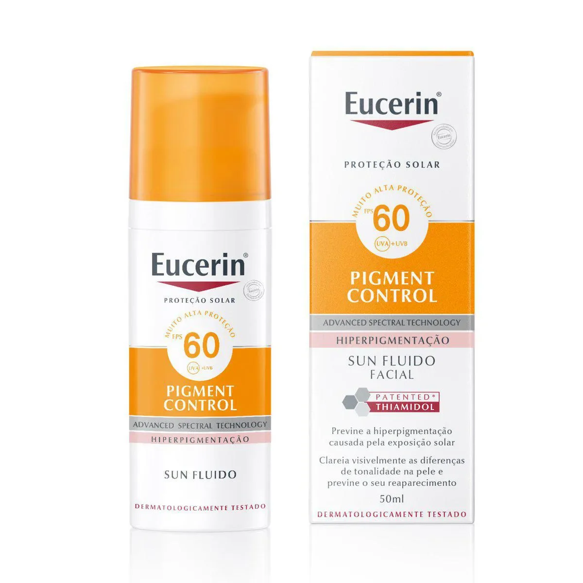 Protetor Solar Facial FPS 60 Eucerin Sun Pigment Control 50ml - imagem 1