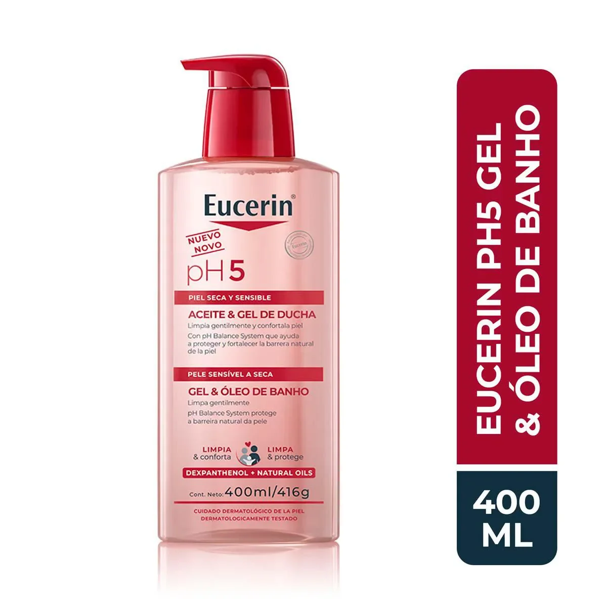 Gel e Óleo de Banho Eucerin pH5 400ml - imagem 1
