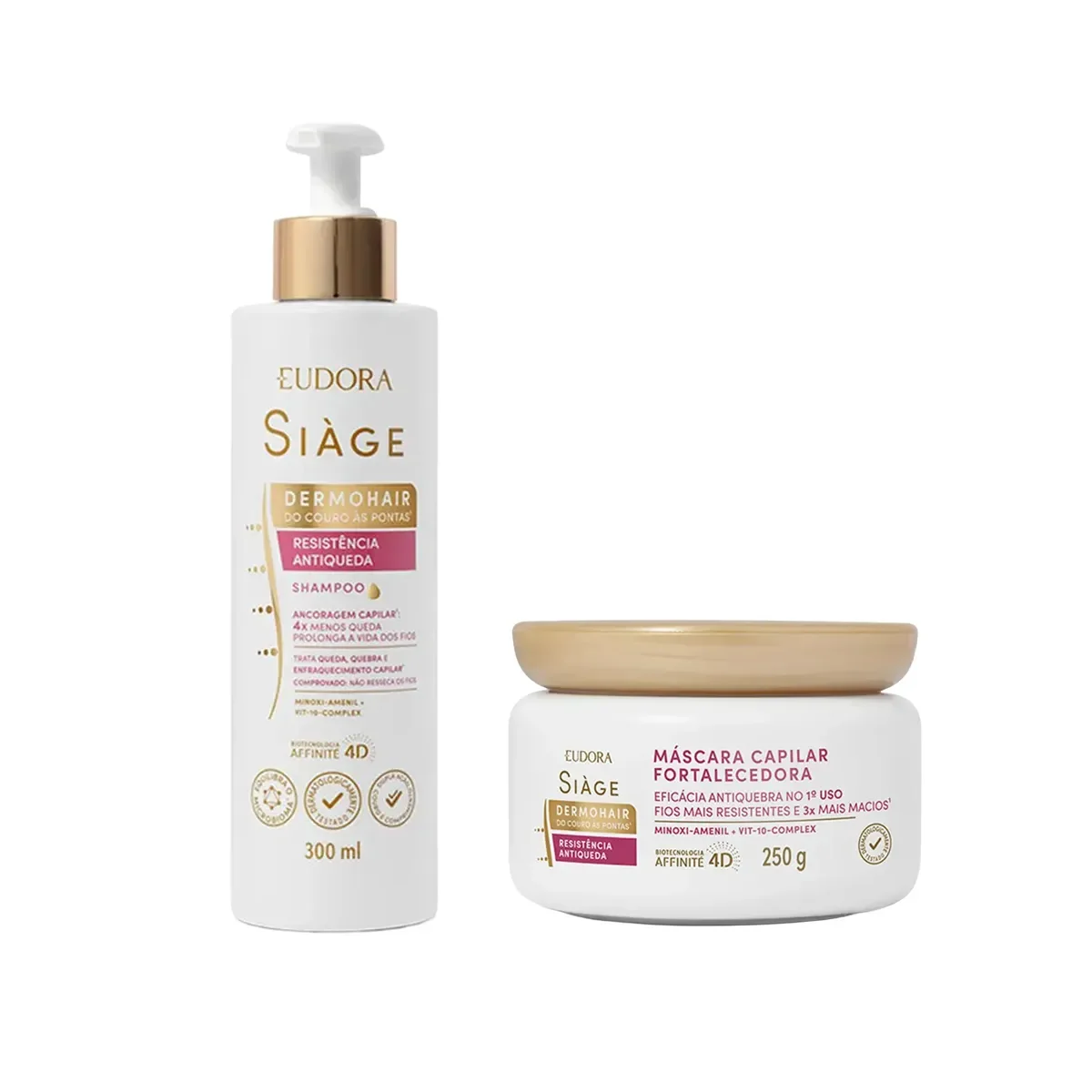 Kit Siàge DermoHair Shampoo 300ml + Máscara 250g - imagem 1
