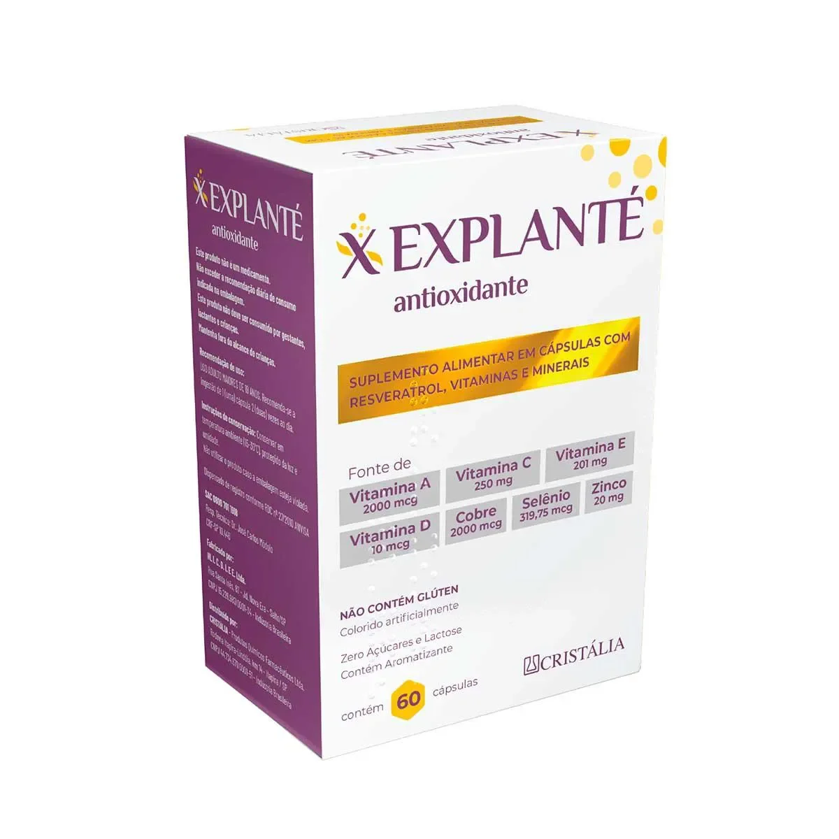 Polivitamínico Explanté Antioxidante 60 cápsulas - imagem 1