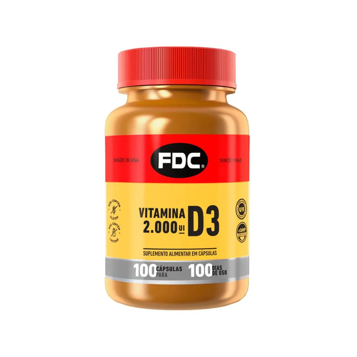 Vitamina D 2.000UI FDC 100 cápsulas - imagem 1