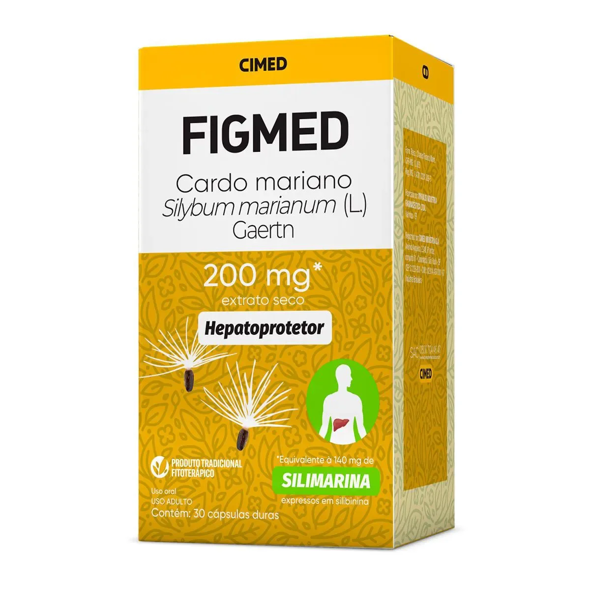 Figmed Cardo Mariano 200mg - 30 cápsulas - imagem 1