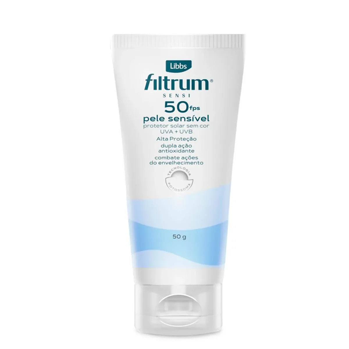 Protetor Solar Facial FPS 50 Filtrum Sensi Sem Cor 50g - imagem 1