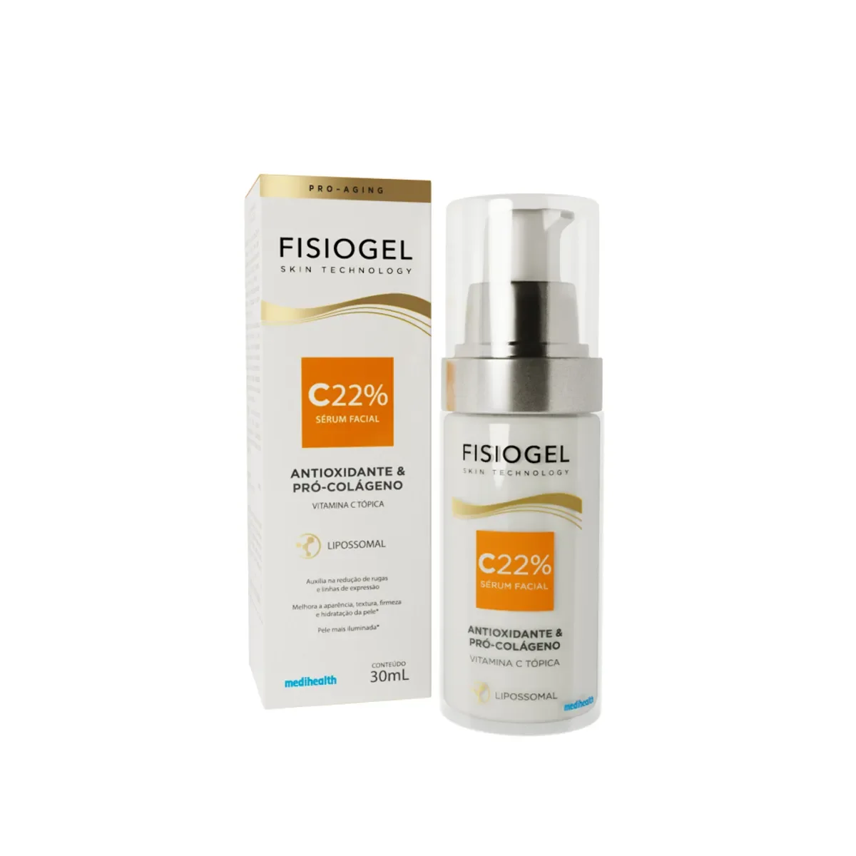 Sérum Facial Anti-idade Fisiogel Vitamina C 22% Antioxidante 30ml - imagem 1