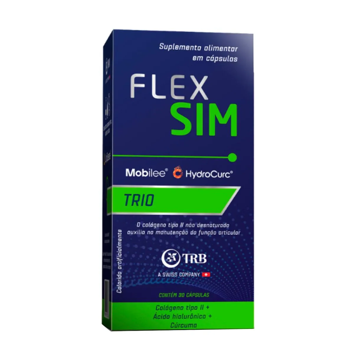Suplemento Alimentar Flexsim Trio 30 cápsulas - imagem 1