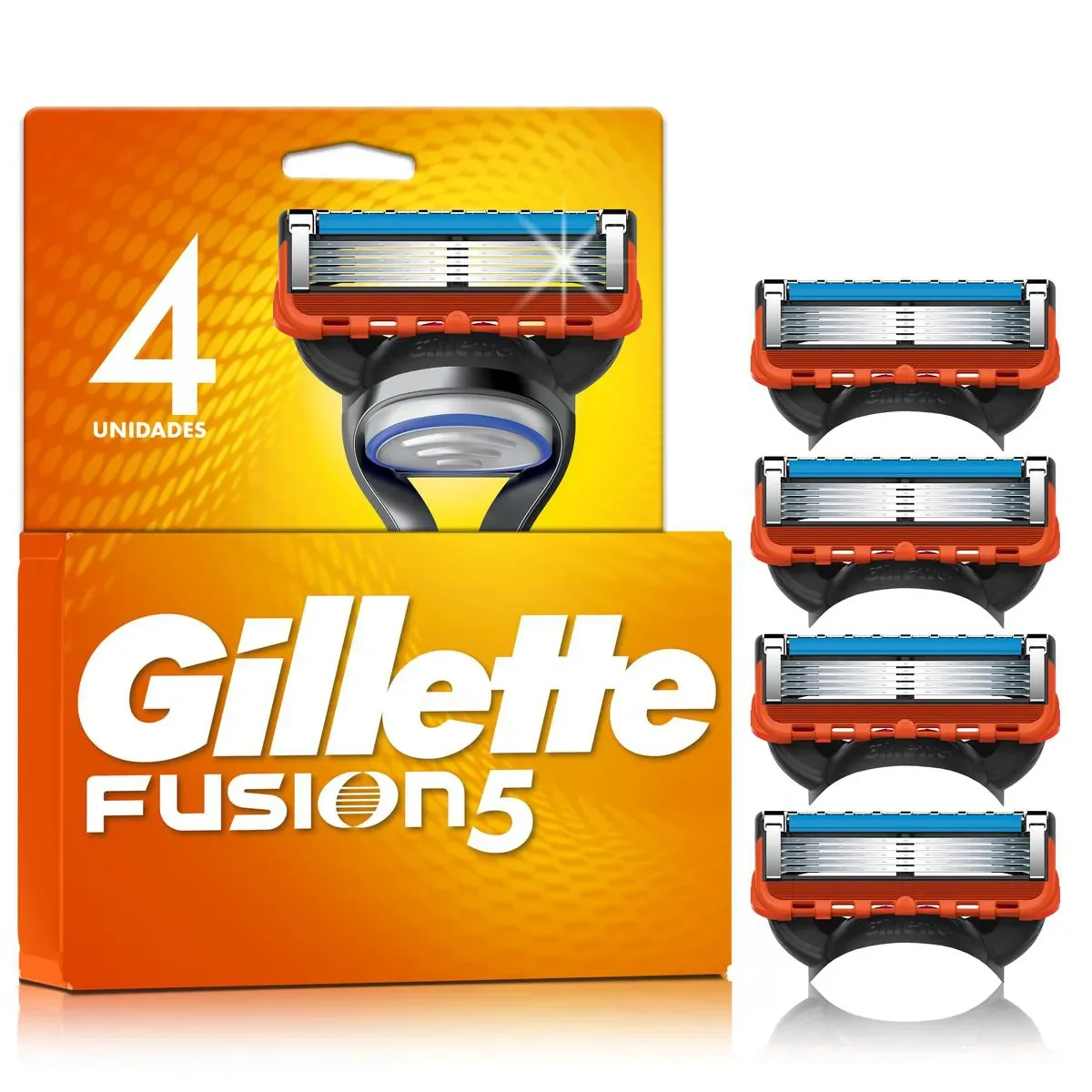 Carga para Aparelho de Barbear Gillette Fusion 5 - 4 unidades - imagem 1