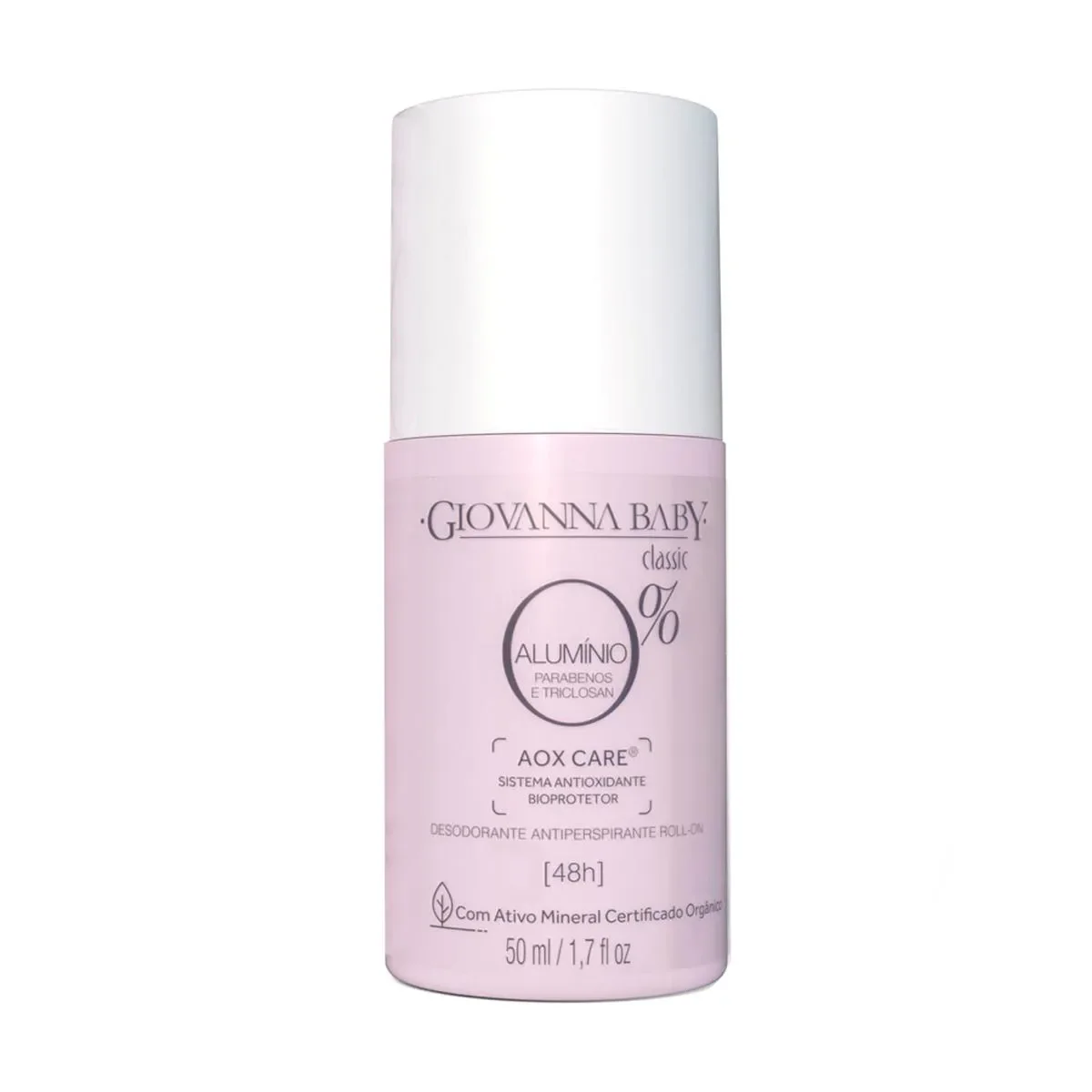 Desodorante Antiperspirante Roll-On Giovanna Baby Classic 0% Alumínio 48h 50ml - imagem 1