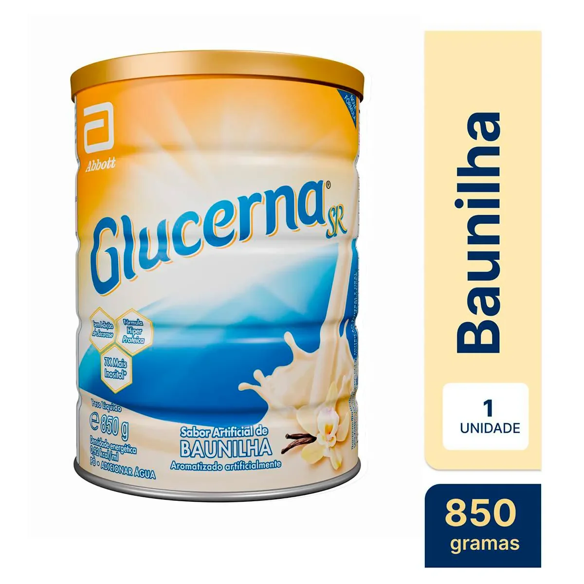 Suplemento Alimentar Glucerna SR Baunilha 850g - imagem 1