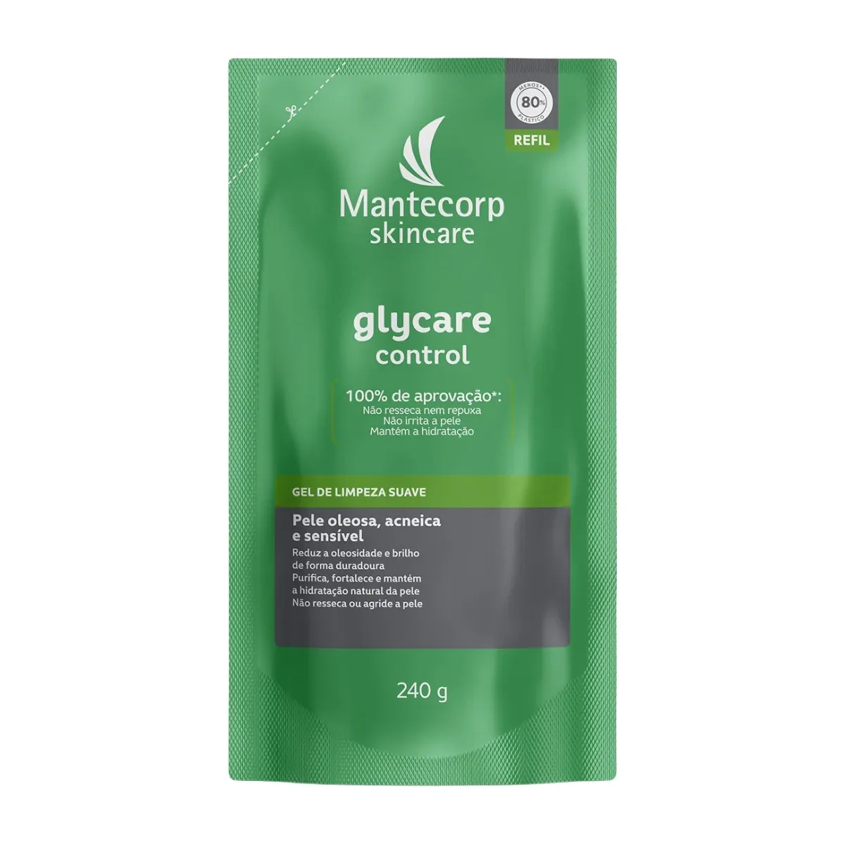 Gel de Limpeza Facial Glycare Control Refil 240g - imagem 1
