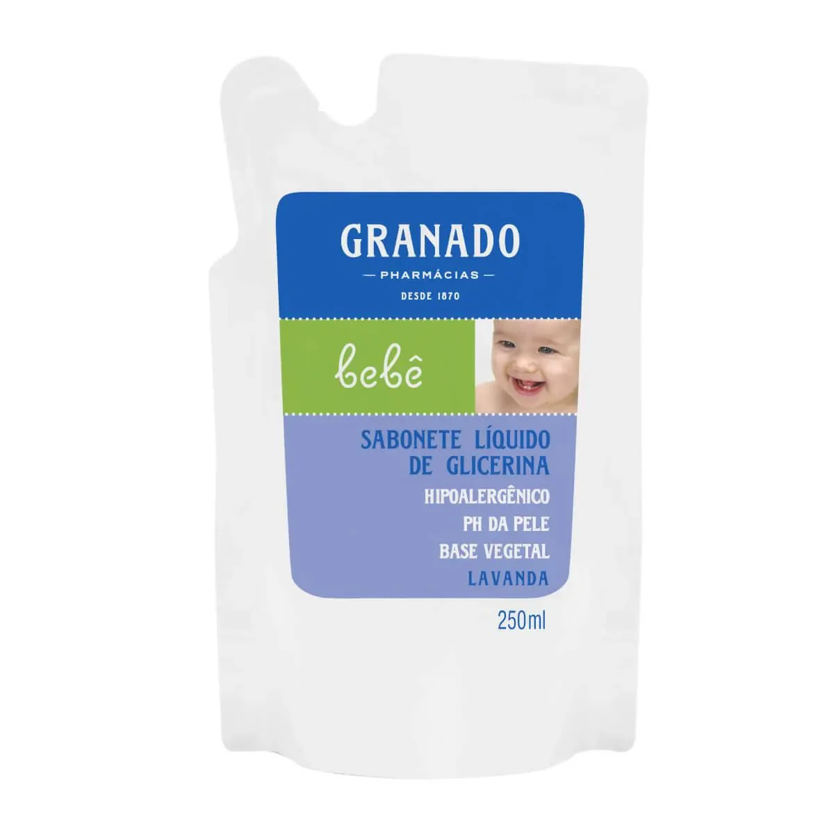 Refil Sabonete Líquido Granado Bebê Lavanda com 250ml - imagem 1