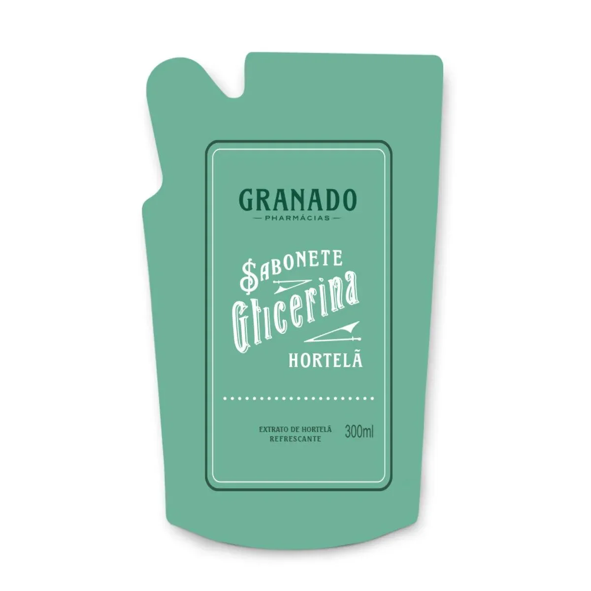Refil Sabonete Líquido Glicerina Granado Hortelã 300ml - imagem 1