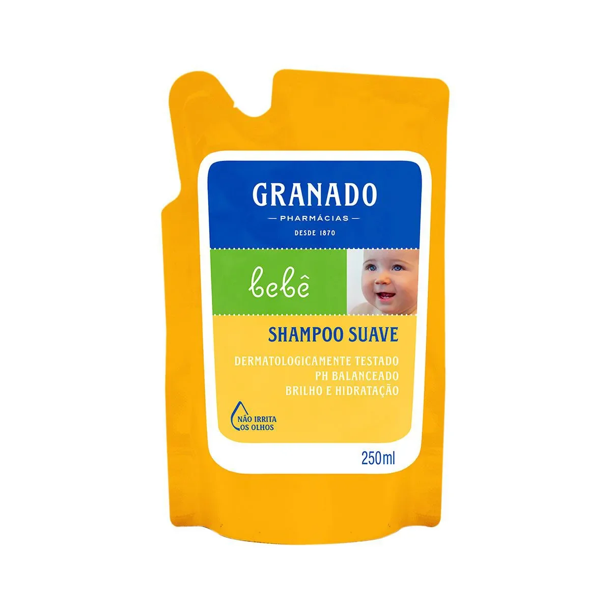 Refil Shampoo Granado Bebê Tradicional 250ml - imagem 1