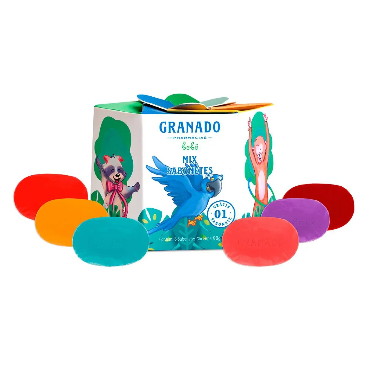 Kit Sabonete Infantil Granado Mix 6 unidades 90g - imagem 1