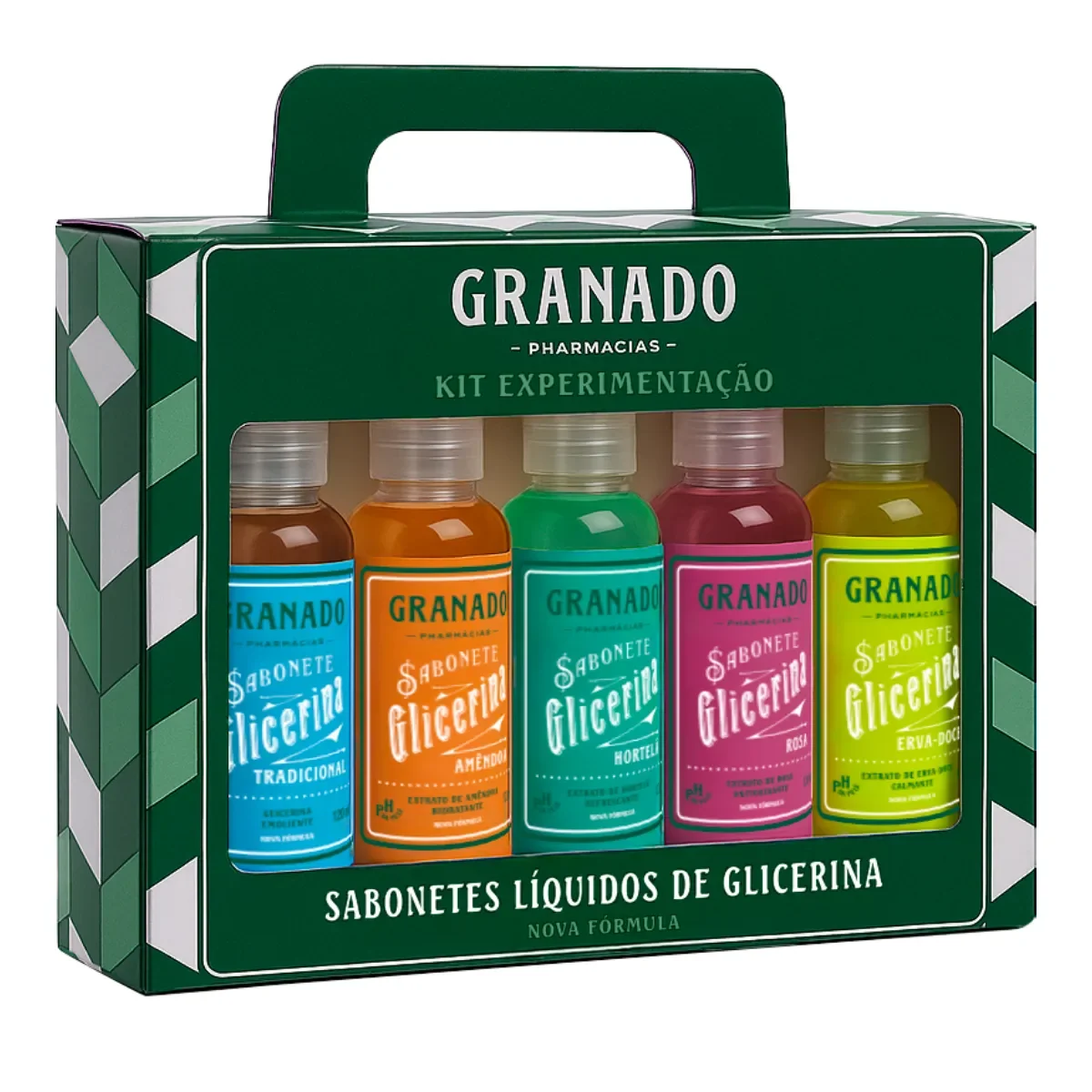 Kit Sabonete Líquido Granado Miniaturas 5 unidades de 120ml - imagem 1