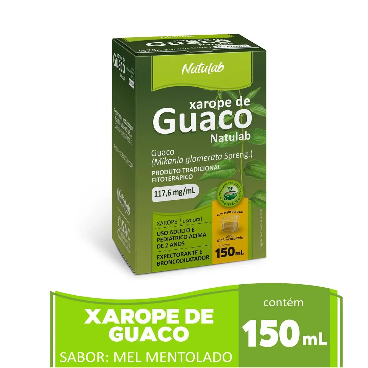 Xarope de Guaco Natulab Mel Mentolado 150ml - imagem 1