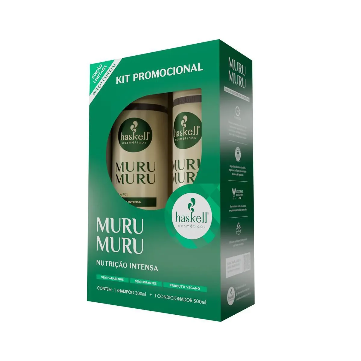 Kit Haskell Murumuru Shampoo 300ml + Condicionador 300ml - imagem 1