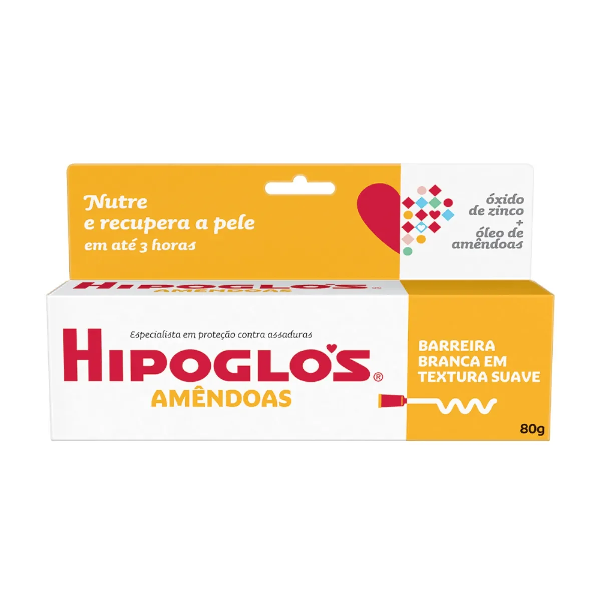 Creme para Assaduras Hipoglós Amêndoas Nutre e Recupera - imagem 1