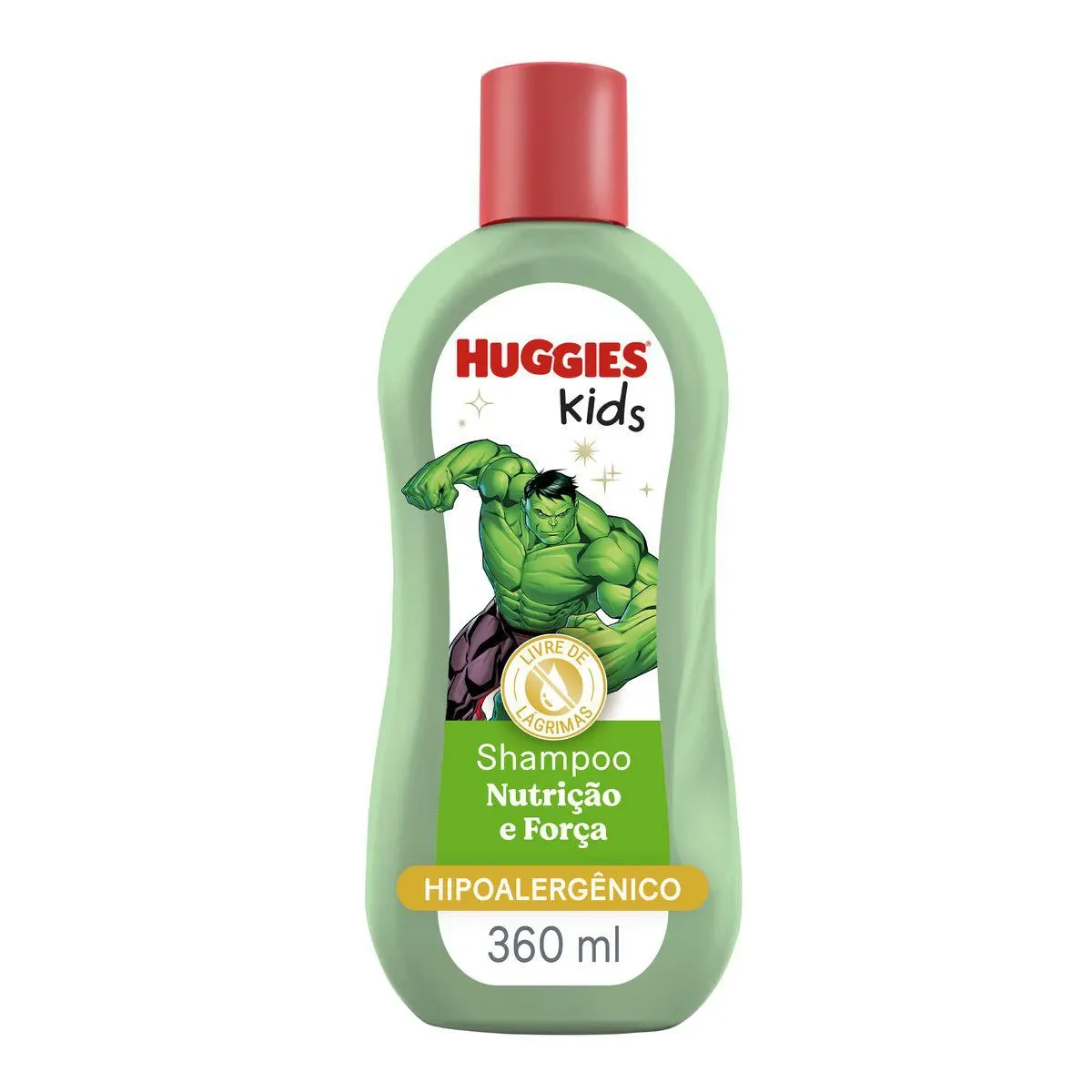 Shampoo Huggies Kids Nutrição e Força Hulk 360ml - imagem 1
