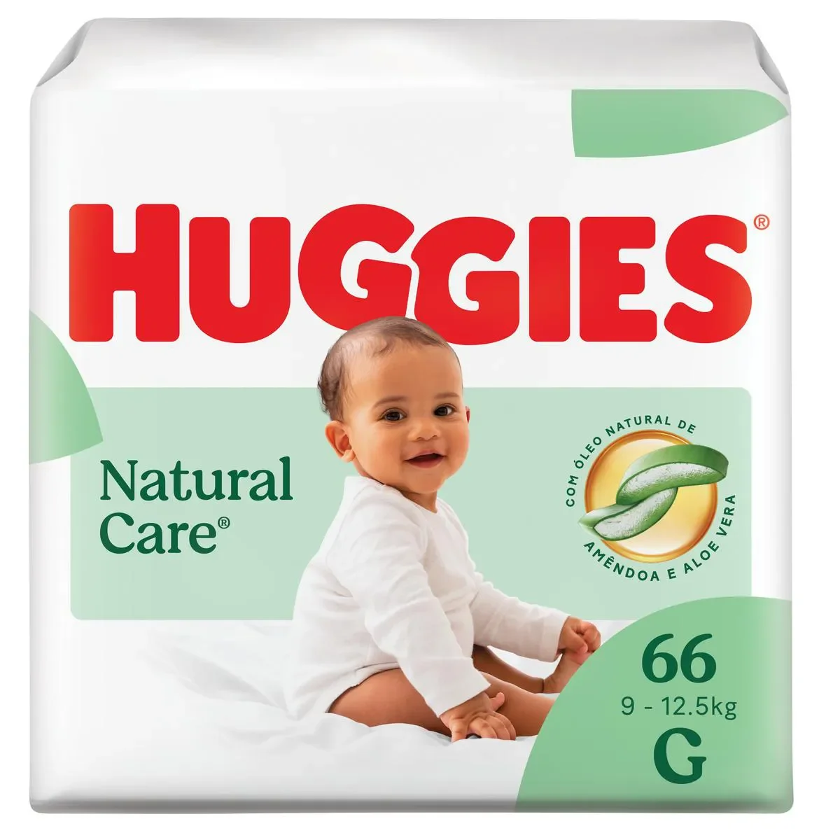 Fralda Huggies Natural Care Premium 66 Unidades - imagem 1